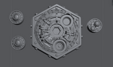 Mechanical Device 3D-printed model
